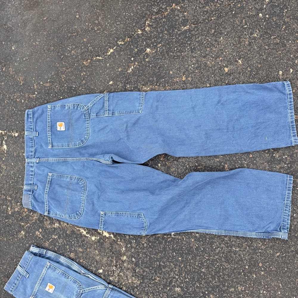 3pack! Vintage/Distressed Carhartt Men's Cat2 FR Blue Jeans! !!32x30!! - Picture 6 of 11